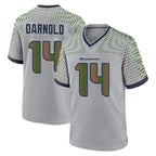 BIPIHUC S.Seahawks #14 Sam Darnold Player Grey 2025 Rivalries Collection Home Game Stitched Jerseys
