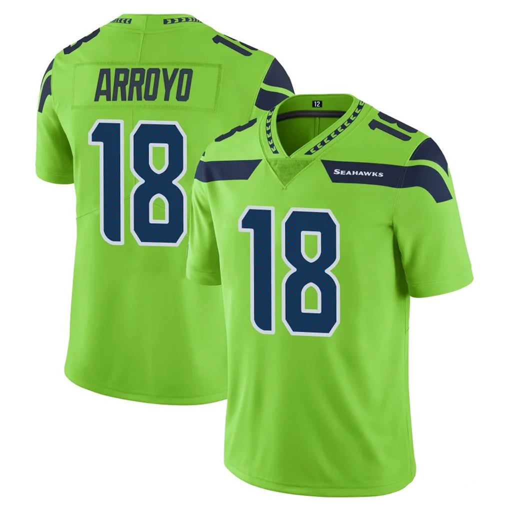 BIPIHUC S.Seahawks #18 Elijah Arroyo Player Green Limited Color Rush Home Game Stitched Jerseys