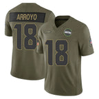 BIPIHUC S.Seahawks #18 Elijah Arroyo Player Olive 2025 Salute To Service Limited Home Game Stitched Jerseys
