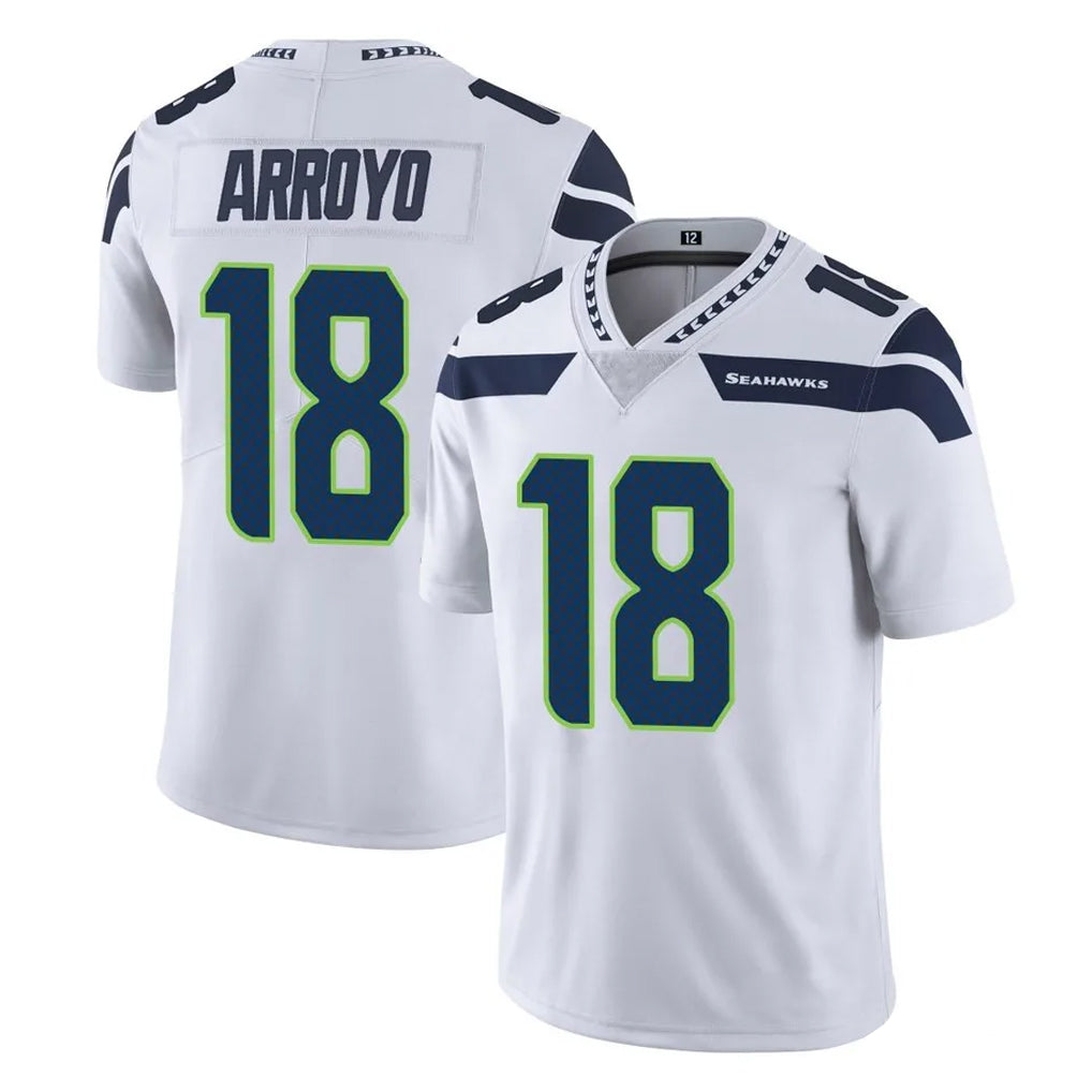 BIPIHUC S.Seahawks #18 Elijah Arroyo Player White Limited Vapor Untouchable Home Game Stitched Jerseys