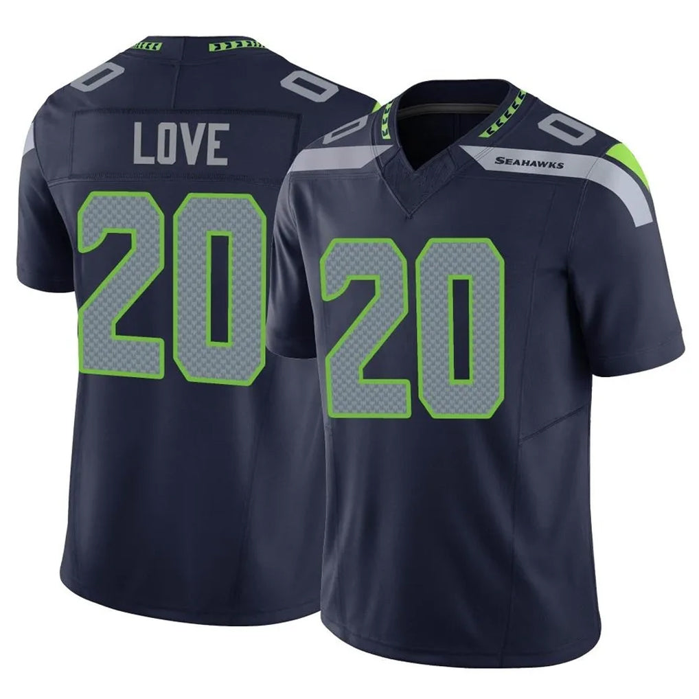 BIPIHUC S.Seahawks #20 Julian Love Player Navy Limited Vapor F.U.S.E. Home Game Stitched Jerseys