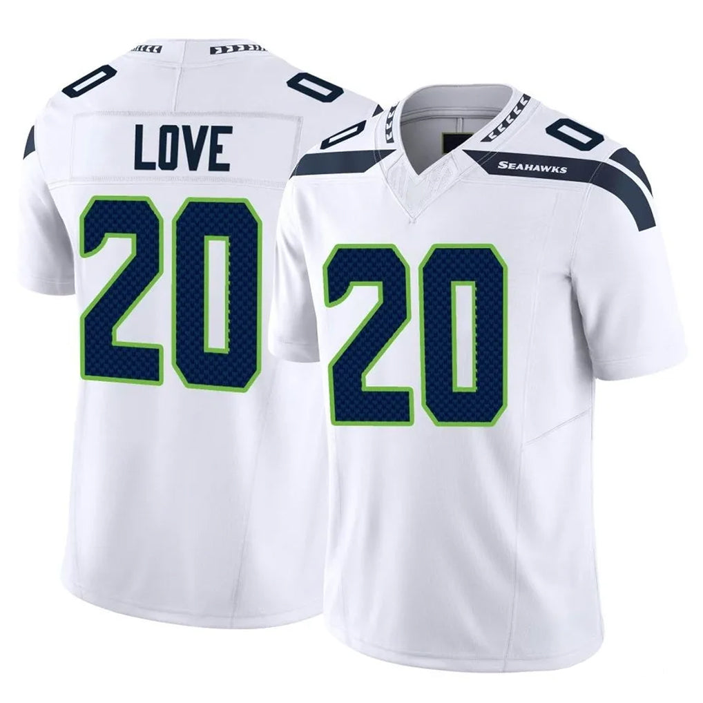 BIPIHUC S.Seahawks #20 Julian Love Player White Limited Vapor F.U.S.E. Home Game Stitched Jerseys