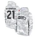 BIPIHUC S.Seahawks #21 Devon Witherspoon Player Arctic Camo Limited Salute to Service Pullover Hoodies Game Stitched Jerseys