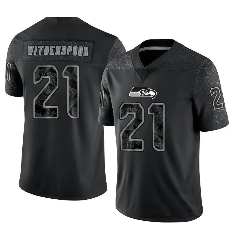 BIPIHUC S.Seahawks #21 Devon Witherspoon Player Black RFLCTV Limited Stitched Jerseys