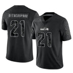 BIPIHUC S.Seahawks #21 Devon Witherspoon Player Black RFLCTV Limited Stitched Jerseys