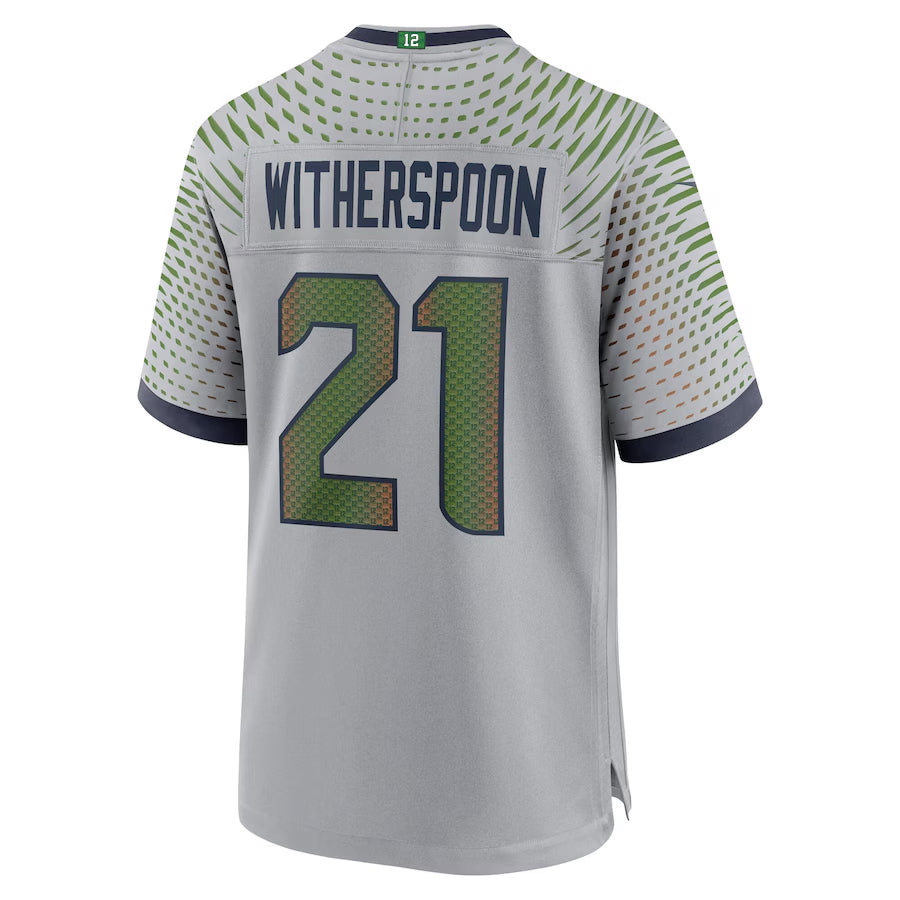 BIPIHUC S.Seahawks #21 Devon Witherspoon Player Gray Rivalries Collection Game Stitched Jerseys