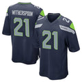 BIPIHUC S.Seahawks #21 Devon Witherspoon Player Navy Home Game Stitched Jerseys