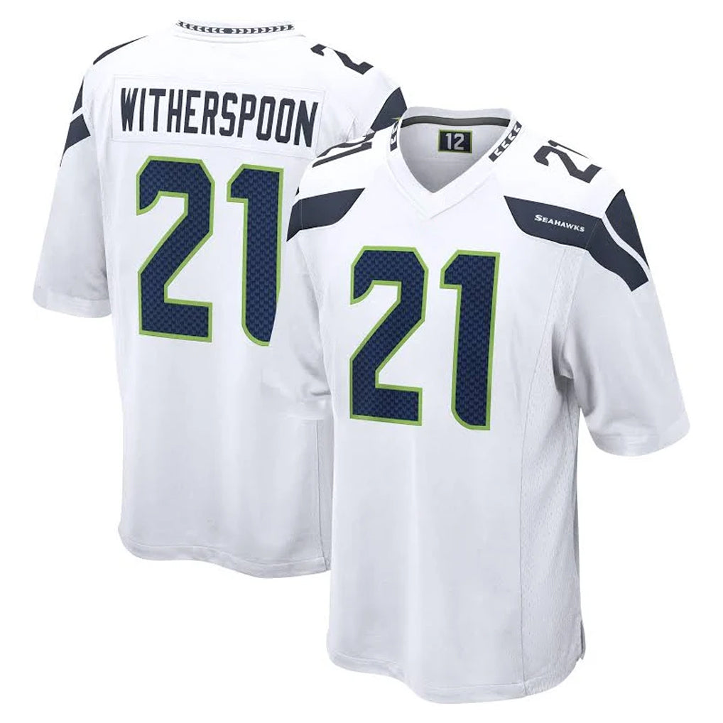 BIPIHUC S.Seahawks #21 Devon Witherspoon Player White Home Game Stitched Jerseys