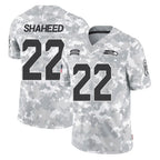 BIPIHUC S.Seahawks #22 Rashid Shaheed Player Arctic Camo Limited Salute To Service Home Game Stitched Jerseys