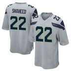 BIPIHUC S.Seahawks #22 Rashid Shaheed Player Gray Home Game Stitched Jerseys