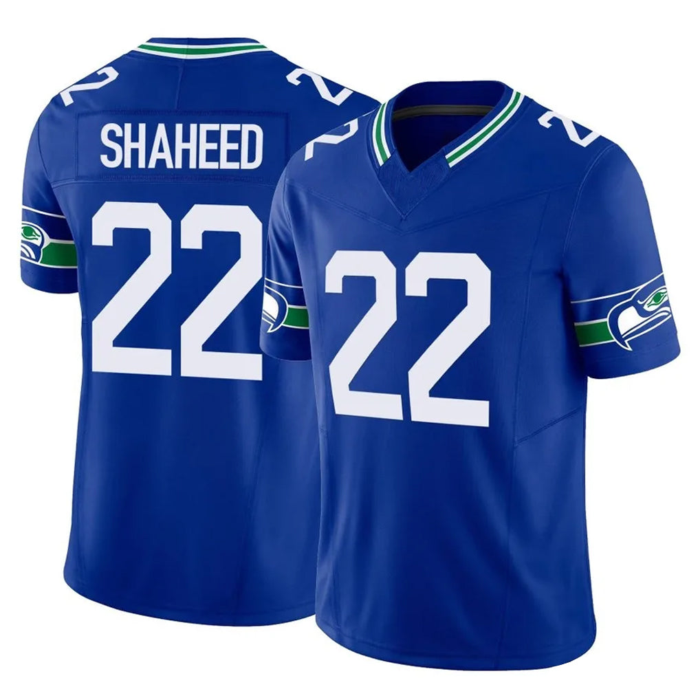 BIPIHUC S.Seahawks #22 Rashid Shaheed Player Royal Limited Throwback Vapor F.U.S.E. Home Game Stitched Jerseys