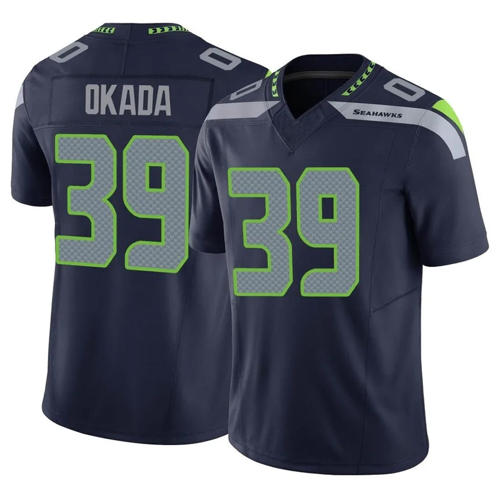 BIPIHUC S.Seahawks #39 Ty Okada Player Navy Limited Vapor F.U.S.E. Home Game Stitched Jerseys