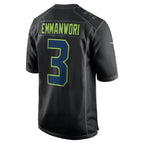 BIPIHUC S.Seahawks #3 Nick Emmanwori Black Fashion Game Stitched Jerseys