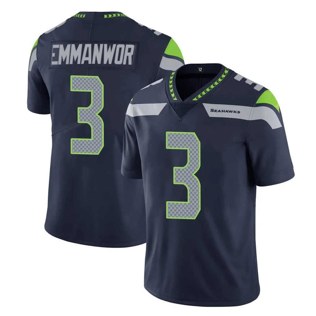 BIPIHUC S.Seahawks #3 Nick Emmanwori Player Navy Limited Vapor Untouchable Home Game Stitched Jerseys