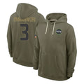 BIPIHUC S.Seahawks #3 Nick Emmanwori Player Olive Salute to Service Pullover Hoodies Limited Stitched Jerseys