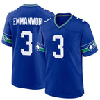 BIPIHUC S.Seahawks #3 Nick Emmanwori Player Royal Game Stitched Jerseys