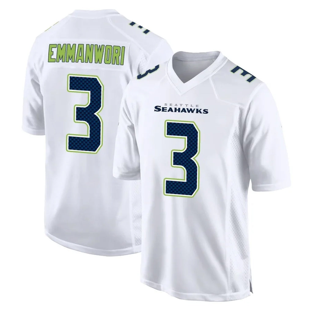BIPIHUC S.Seahawks #3 Nick Emmanwori Player White Tundra Fashion Home Game Stitched Jerseys