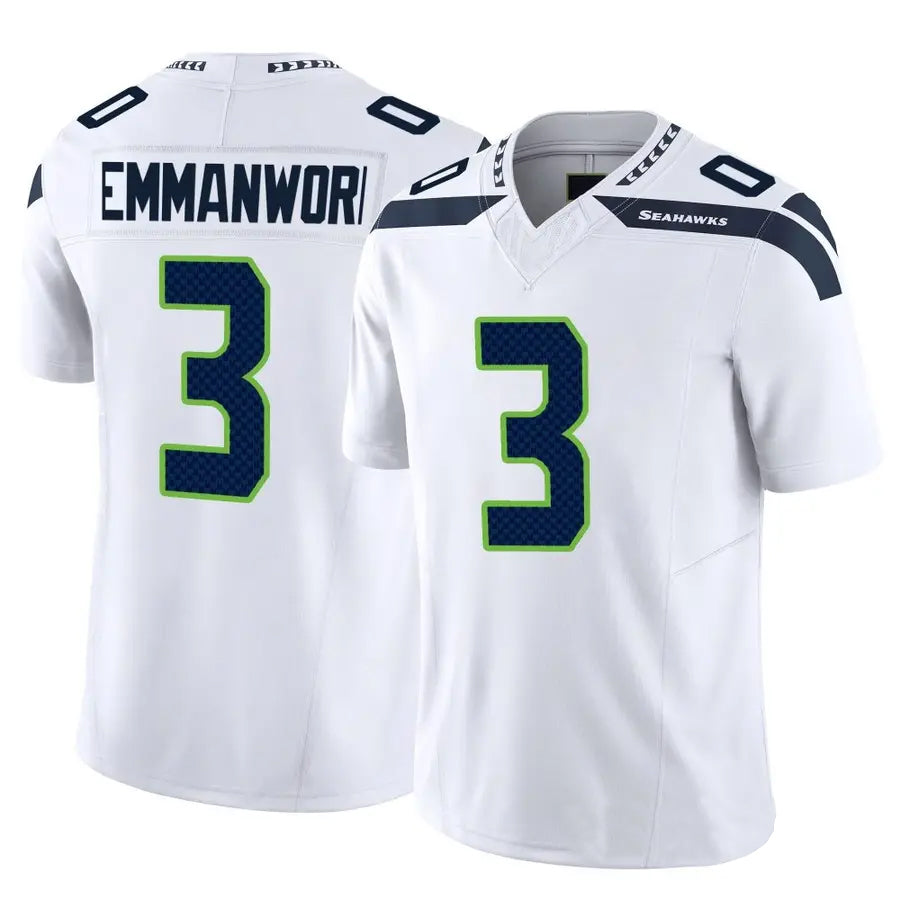 BIPIHUC S.Seahawks #3 Nick Emmanwori Player White Vapor F.U.S.E. Limited Football Jerseys