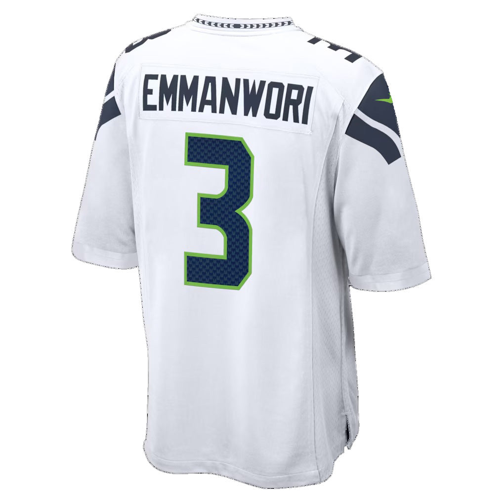 BIPIHUC S.Seahawks #3 Nick Emmanwori Player White Home Game Football Jerseys