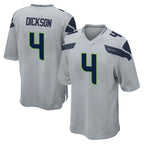 BIPIHUC S.Seahawks #4 Michael Dickson Player Gray Home Game Stitched Jerseys