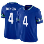 BIPIHUC S.Seahawks #4 Michael Dickson Player Royal Limited Throwback Vapor F.U.S.E. Home Game Stitched Jerseys