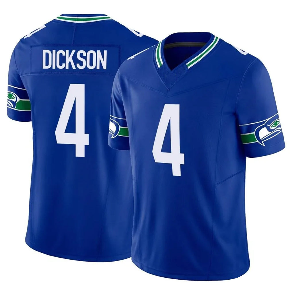 BIPIHUC S.Seahawks #4 Michael Dickson Player Royal Limited Throwback Vapor F.U.S.E. Home Game Stitched Jerseys