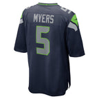 BIPIHUC S.Seahawks #5 Jason Myers Game College Navy Stitched Jerseys