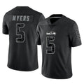 BIPIHUC S.Seahawks #5 Jason Myers Player Black Limited Reflective Home Game Stitched Jerseys
