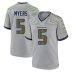 BIPIHUC S.Seahawks #5 Jason Myers Player Grey 2025 Rivalries Collection Home Game Stitched Jerseys