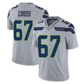 BIPIHUC S.Seahawks #67 Charles Cross Player Gray Limited Vapor Untouchable Home Game Stitched Jerseys