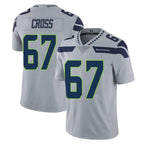 BIPIHUC S.Seahawks #67 Charles Cross Player Gray Limited Vapor Untouchable Home Game Stitched Jerseys