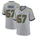 BIPIHUC S.Seahawks #67 Charles Cross Player Grey 2025 Rivalries Collection Home Game Stitched Jerseys
