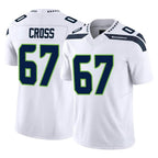 BIPIHUC S.Seahawks #67 Charles Cross Player White Limited Vapor F.U.S.E. Home Game Stitched Jerseys