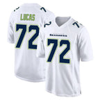 BIPIHUC S.Seahawks #72 Abraham Lucas Player White Tundra Fashion Home Game Stitched Jerseys