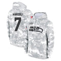 BIPIHUC S.Seahawks #7 Uchenna Nwosu Player Arctic Camo Limited Salute to Service Pullover Hoodies Game Stitched Jerseys