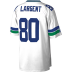 BIPIHUC S.Seahawks #80 Steve Largent Mitchell & Ness White Legacy Replica Jersey
