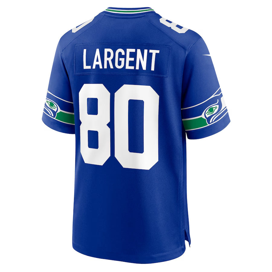 BIPIHUC S.Seahawks #80 Steve Largent Player Royal Game Stitched Jerseys