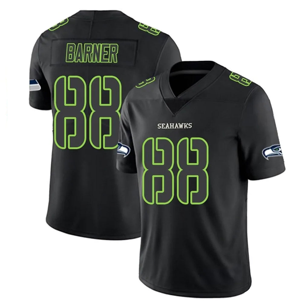 BIPIHUC S.Seahawks #88 AJ Barner Player Black Impact Limited Home Game Stitched Jerseys