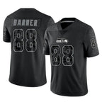 BIPIHUC S.Seahawks #88 AJ Barner Player Black Limited Reflective Home Game Stitched Jerseys