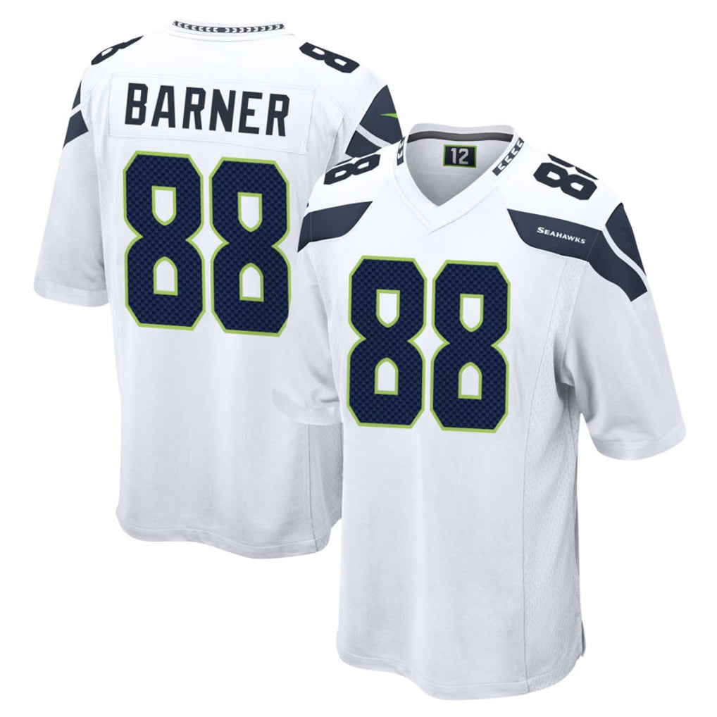BIPIHUC S.Seahawks #88 AJ Barner Player White Home Game Stitched Jerseys
