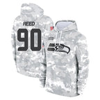 BIPIHUC S.Seahawks #90 Jarran Reed Player Arctic Camo Limited Salute to Service Pullover Hoodies Game Stitched Jerseys