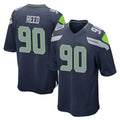BIPIHUC S.Seahawks #90 Jarran Reed Player Navy Home Game Stitched Jerseys