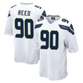 BIPIHUC S.Seahawks #90 Jarran Reed Player White Home Game Stitched Jerseys