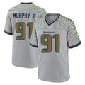 BIPIHUC S.Seahawks #91 Byron Murphy II Player Grey 2025 Rivalries Collection Home Game Stitched Jerseys