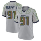 BIPIHUC S.Seahawks #91 Byron Murphy II Player Grey 2025 Rivalries Collection Home Game Stitched Jerseys