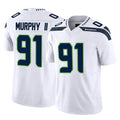 BIPIHUC S.Seahawks #91 Byron Murphy II Player White Limited Vapor F.U.S.E. Home Game Stitched Jerseys