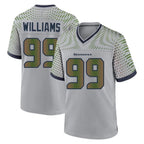 BIPIHUC S.Seahawks #99 Leonard Williams Player Grey 2025 Rivalries Collection Home Game Stitched Jerseys