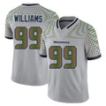 BIPIHUC S.Seahawks #99 Leonard Williams Player Grey Limited 2025 Rivalries Collection Home Game Stitched Jerseys