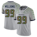 BIPIHUC S.Seahawks #99 Leonard Williams Player Grey Limited 2025 Rivalries Collection Home Game Stitched Jerseys