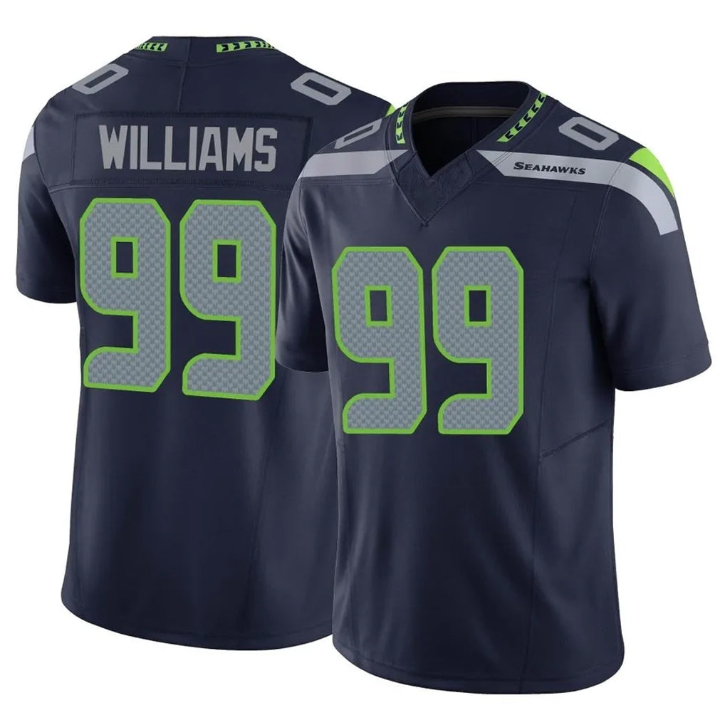 BIPIHUC S.Seahawks #99 Leonard Williams Player Navy Limited Vapor F.U.S.E. Home Game Stitched Jerseys
